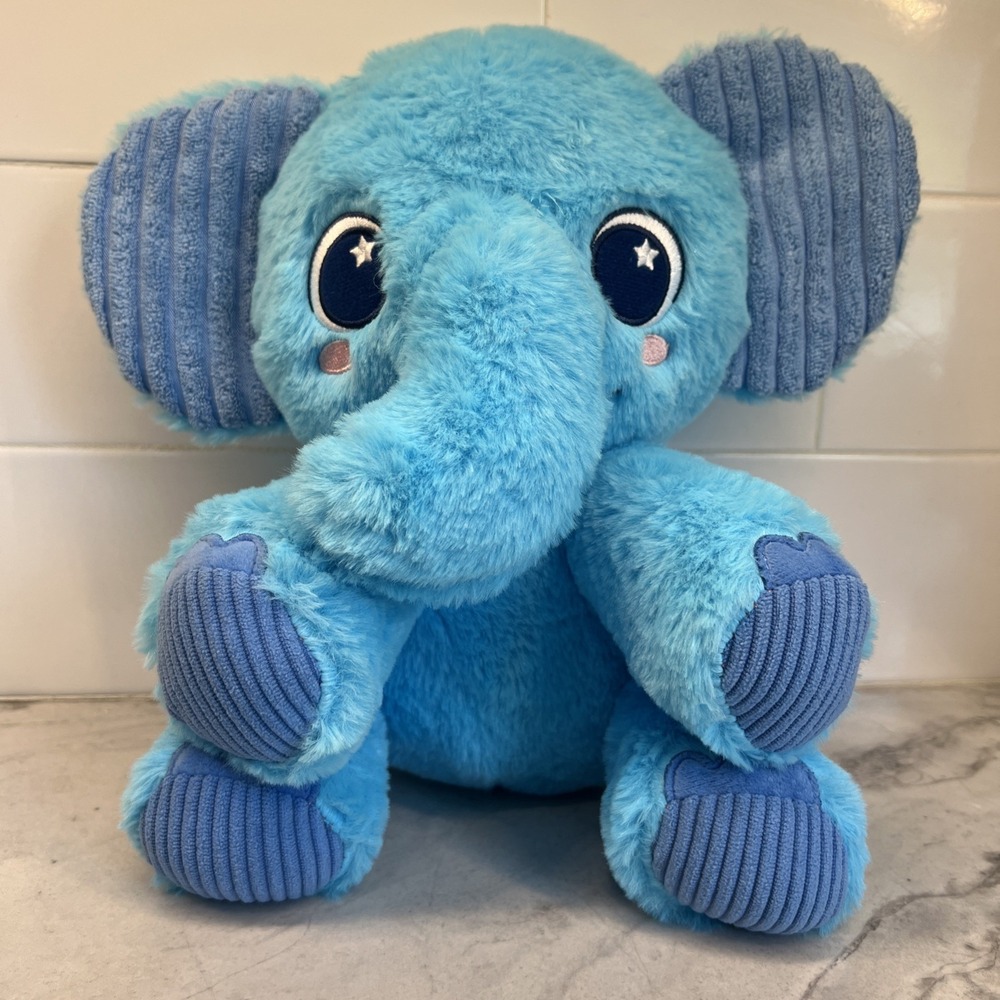 Playskool Playtime Pals Blue Elephant 11" Plush Stuffed Animal